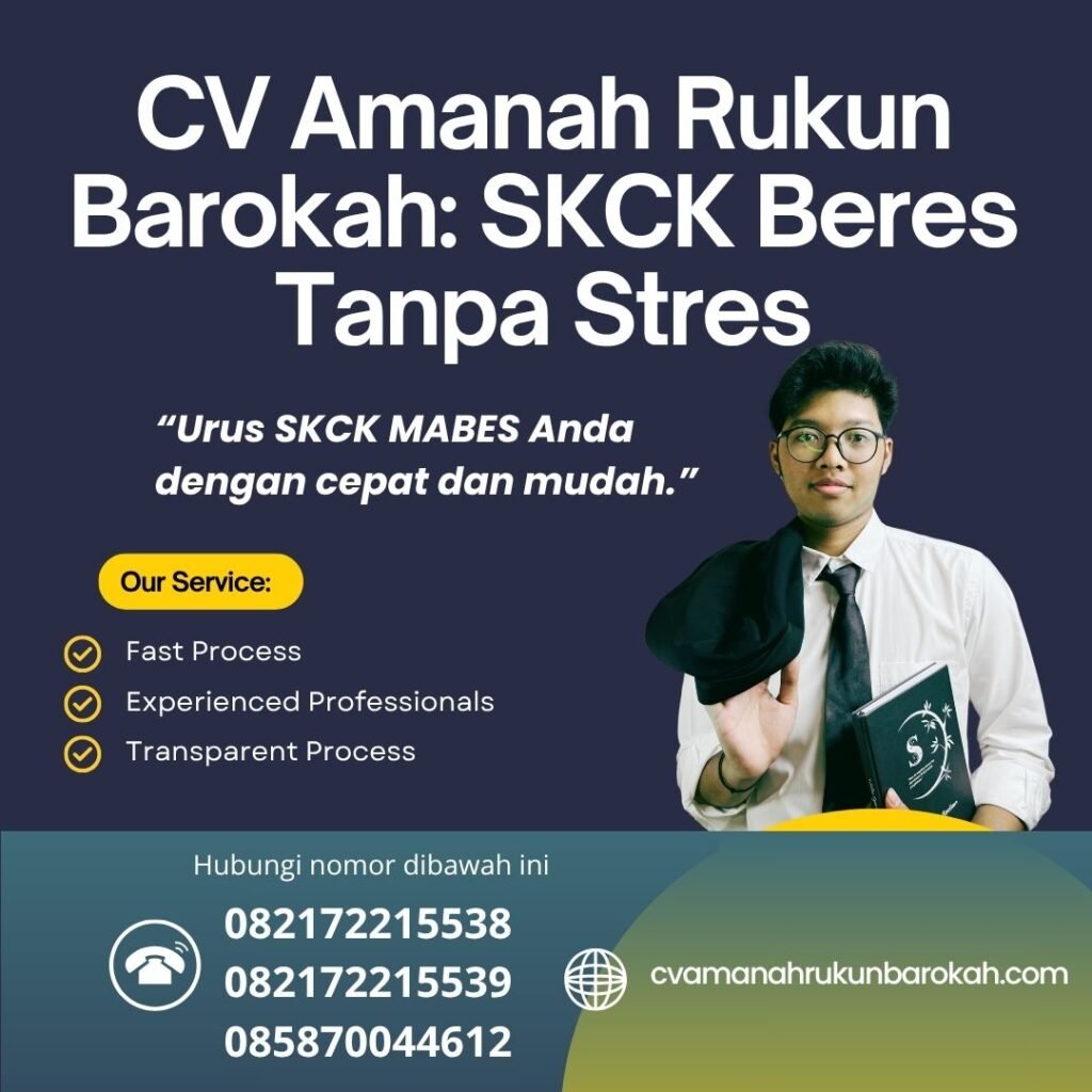 Cv amanah rukun barokah skck beres tanpa stres