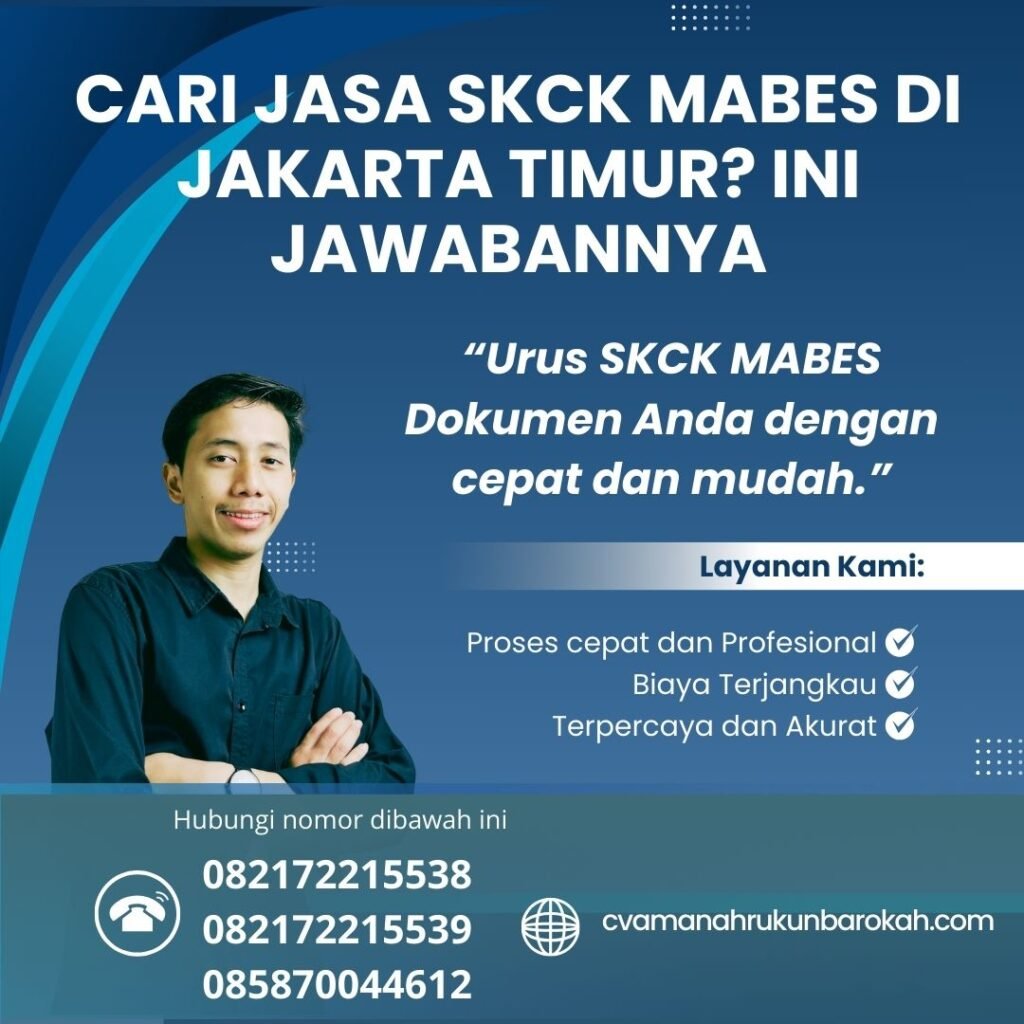 Cari jasa skck mabes di jakarta timur ini jawabannya