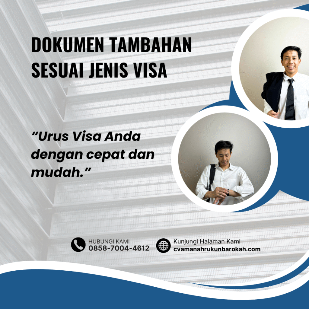 Dokumen tambahan sesuai jenis visa (2)