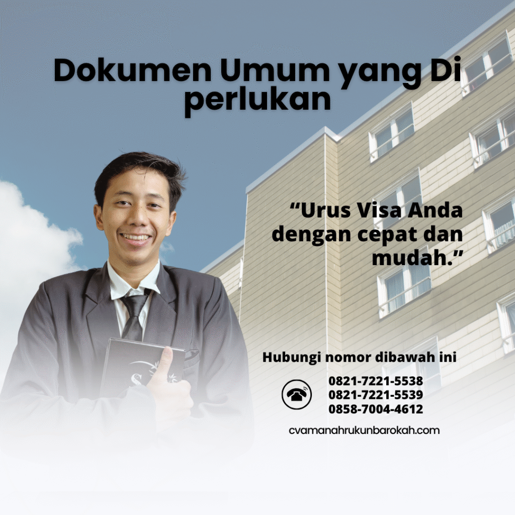 Dokumen Umum yang Di perlukan Dokumen umum yang di perlukan