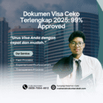 Dokumen visa ceko terlengkap 2025 99% approved