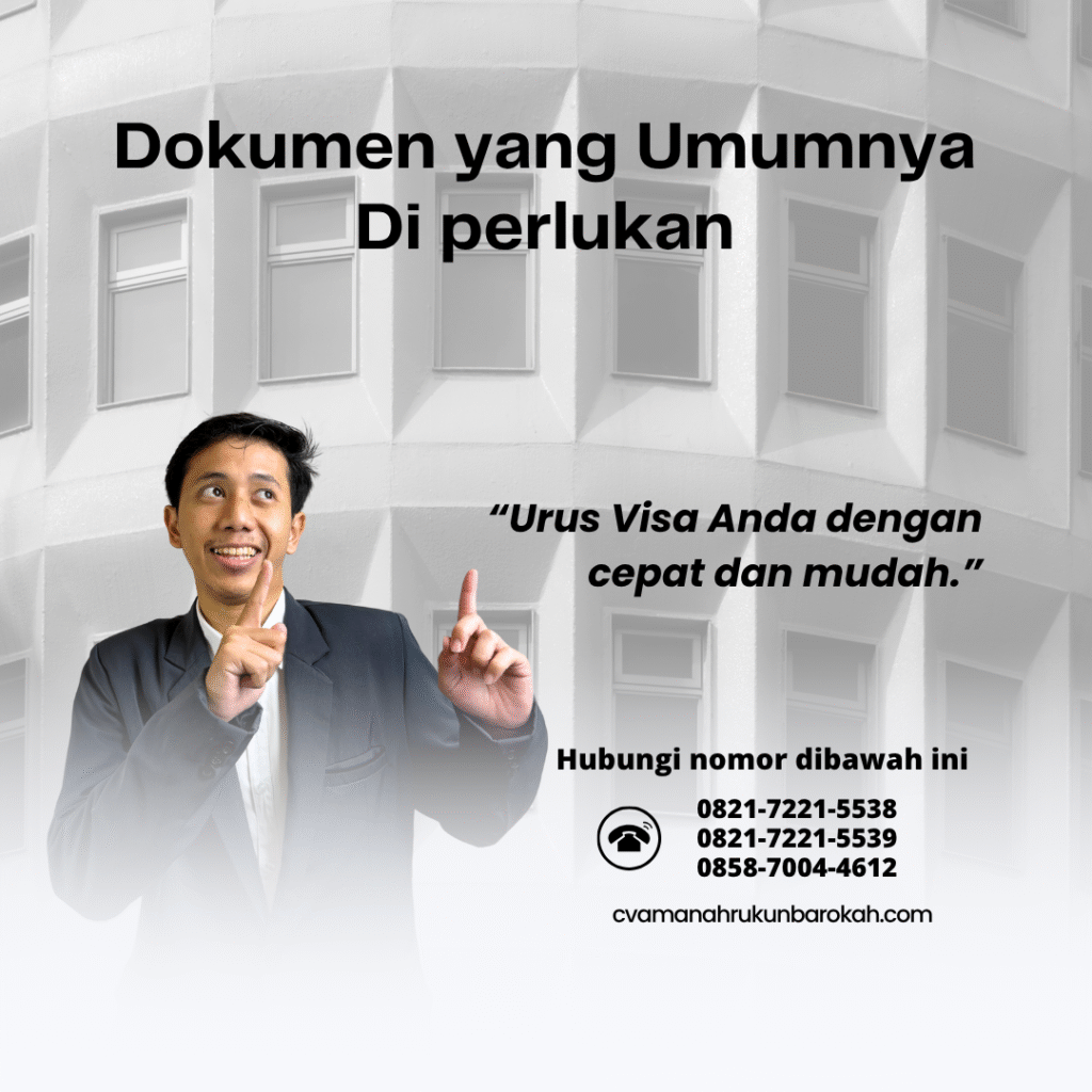 Dokumen yang umumnya di perlukanitu visa medis swasta arab saudiyang dibutuhkankami perpanjangan dan pengambilan visa arab saudi