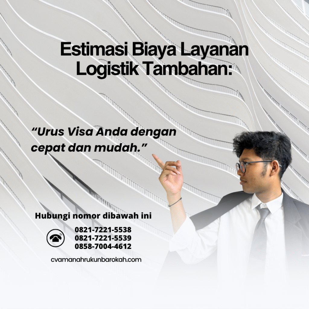 Estimasi Biaya Layanan Logistik Tambahan Estimasi biaya layanan logistik tambahan