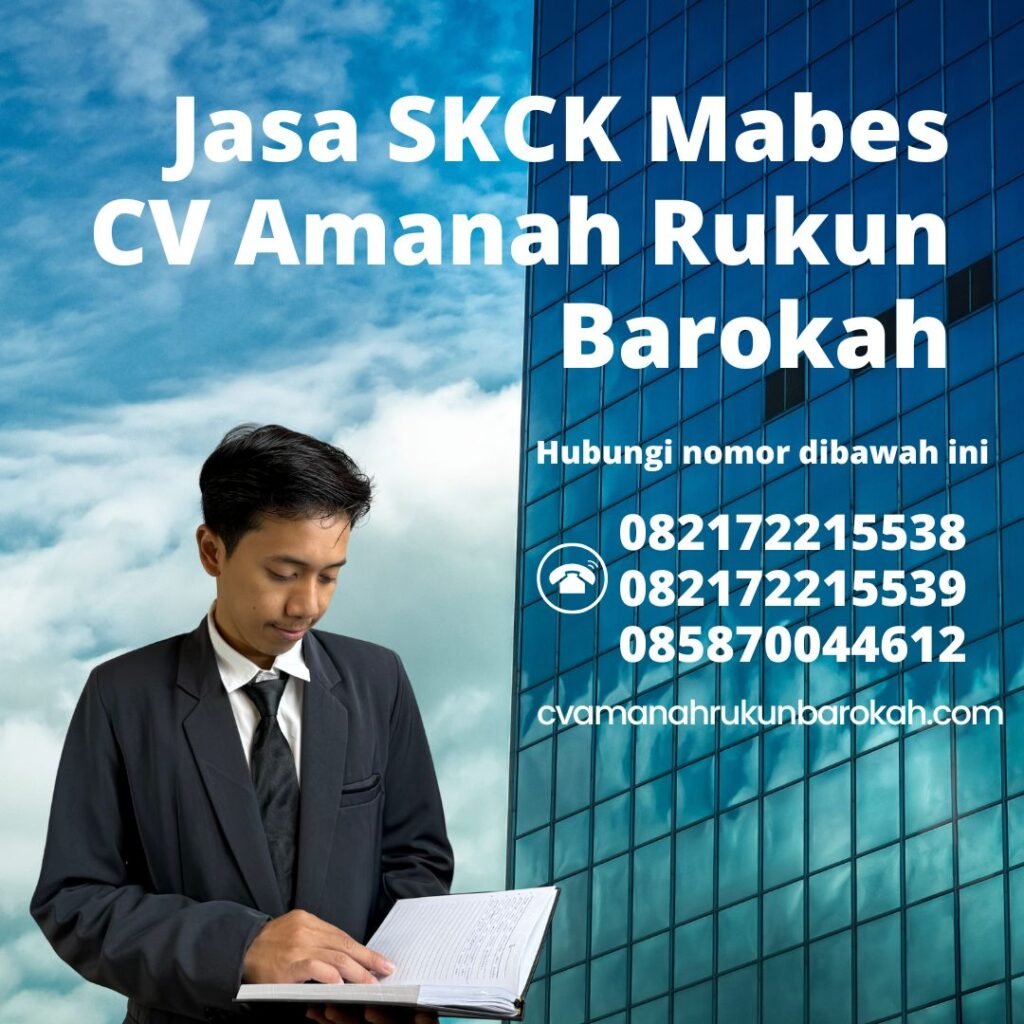 Jasa skck mabes cv amanah rukun barokah