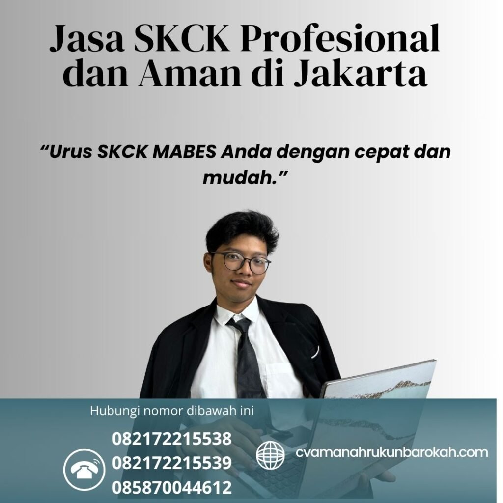 Jasa skck profesional dan aman di jakarta