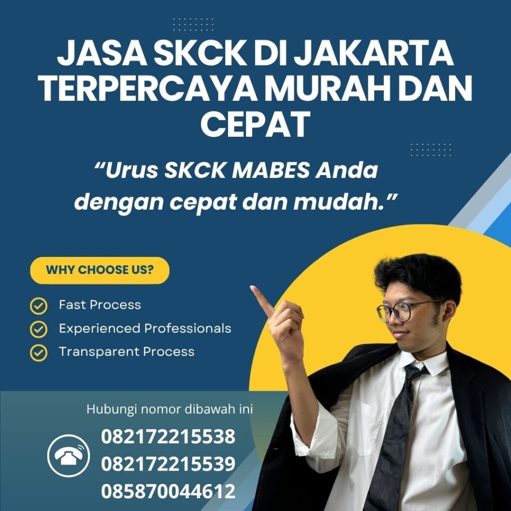 Jasa skck di jakarta terpercaya murah dan cepat