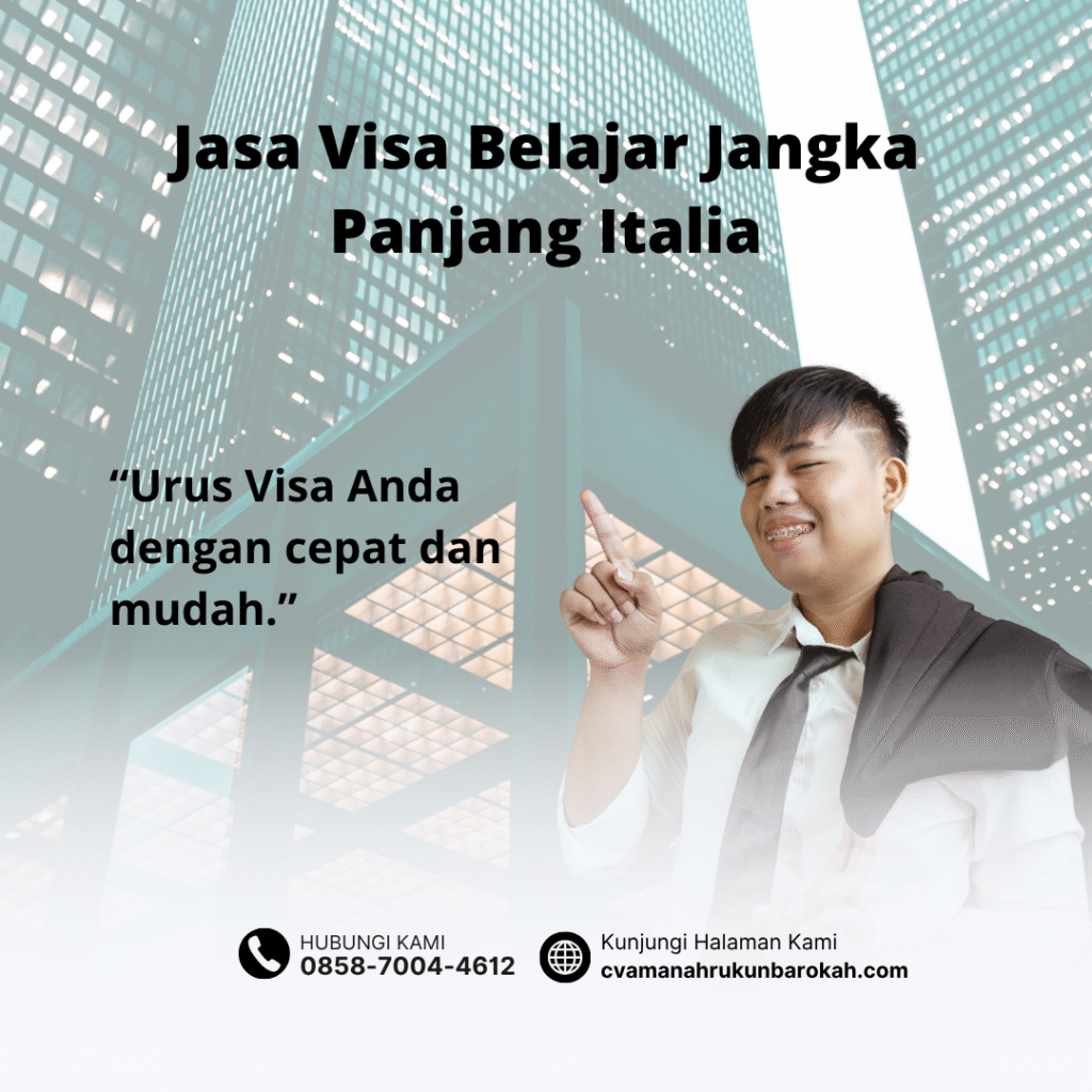 Jasa visa belajar jangka panjang italia