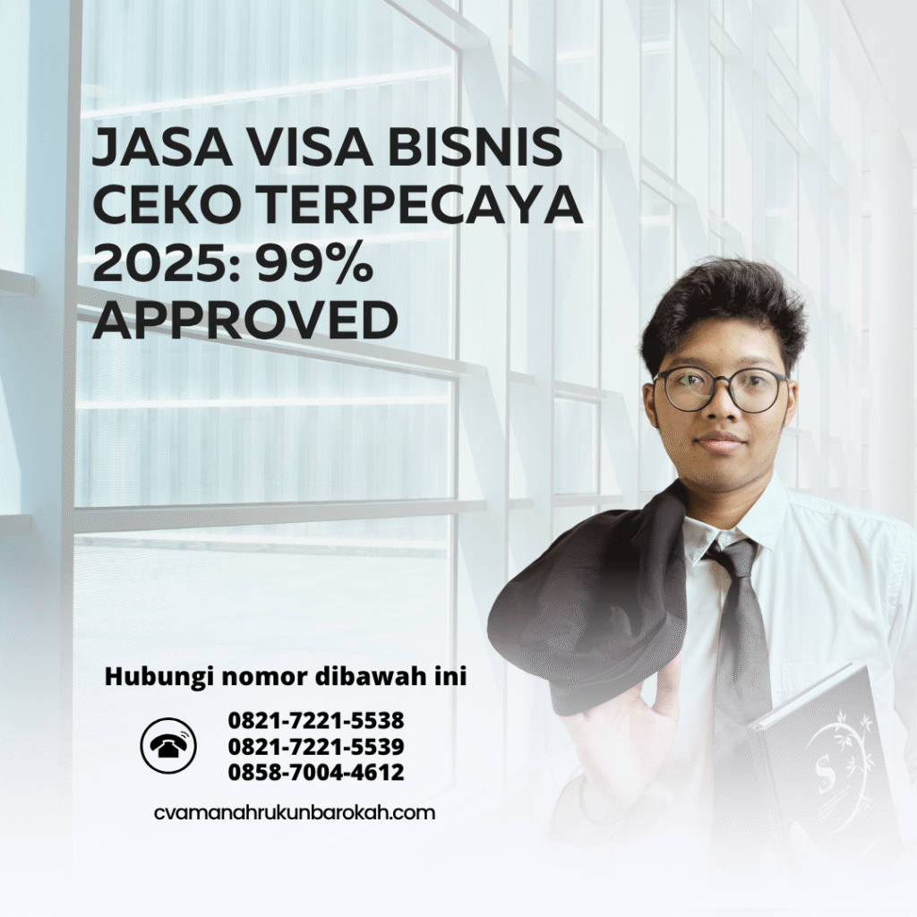Jasa visa bisnis ceko terpecaya 2025 99% approved