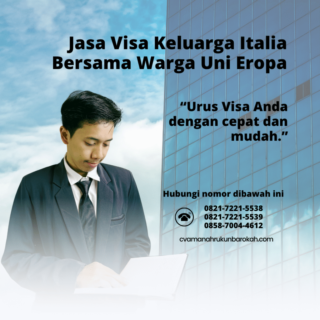 Jasa visa keluarga italia bersama warga uni eropa