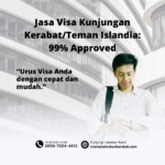Jasa visa kunjungan kerabatteman islandia 99% approved