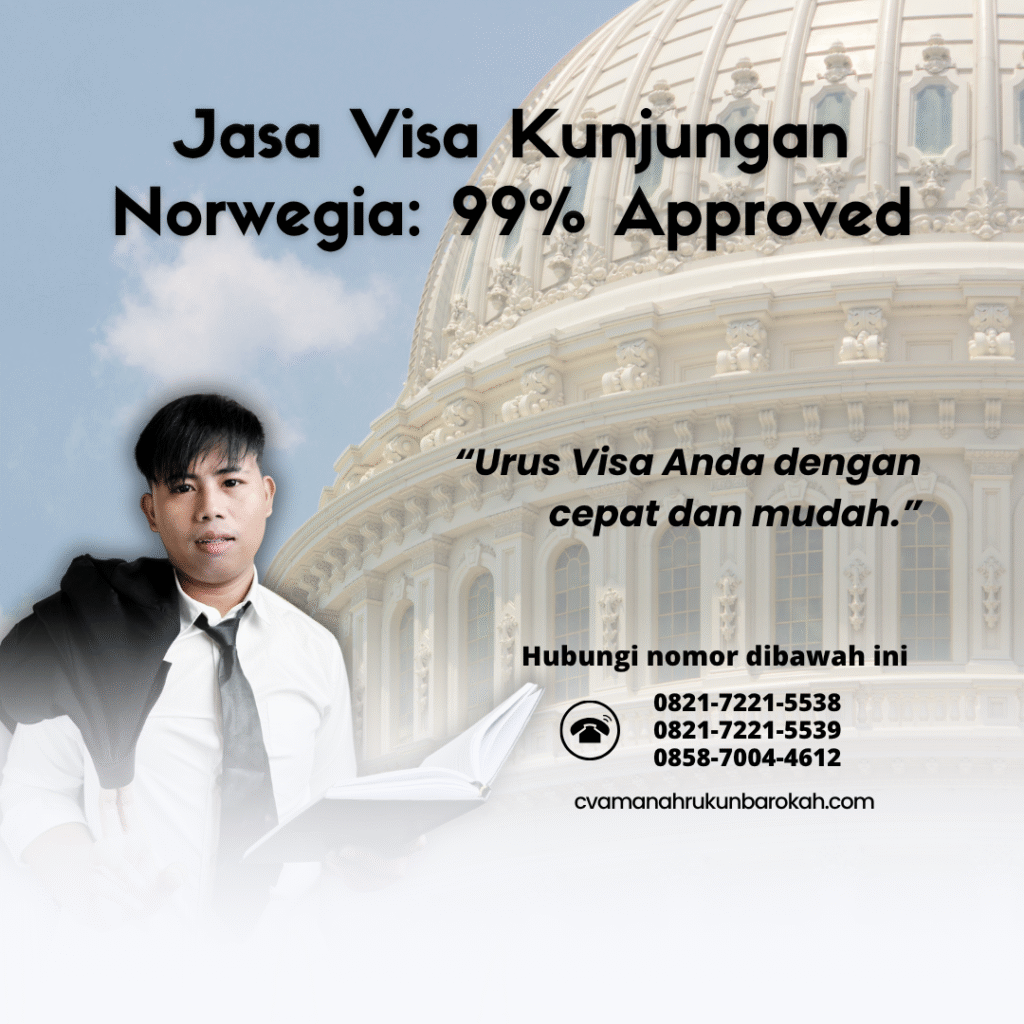 Jasa visa kunjungan norwegia 99% approved