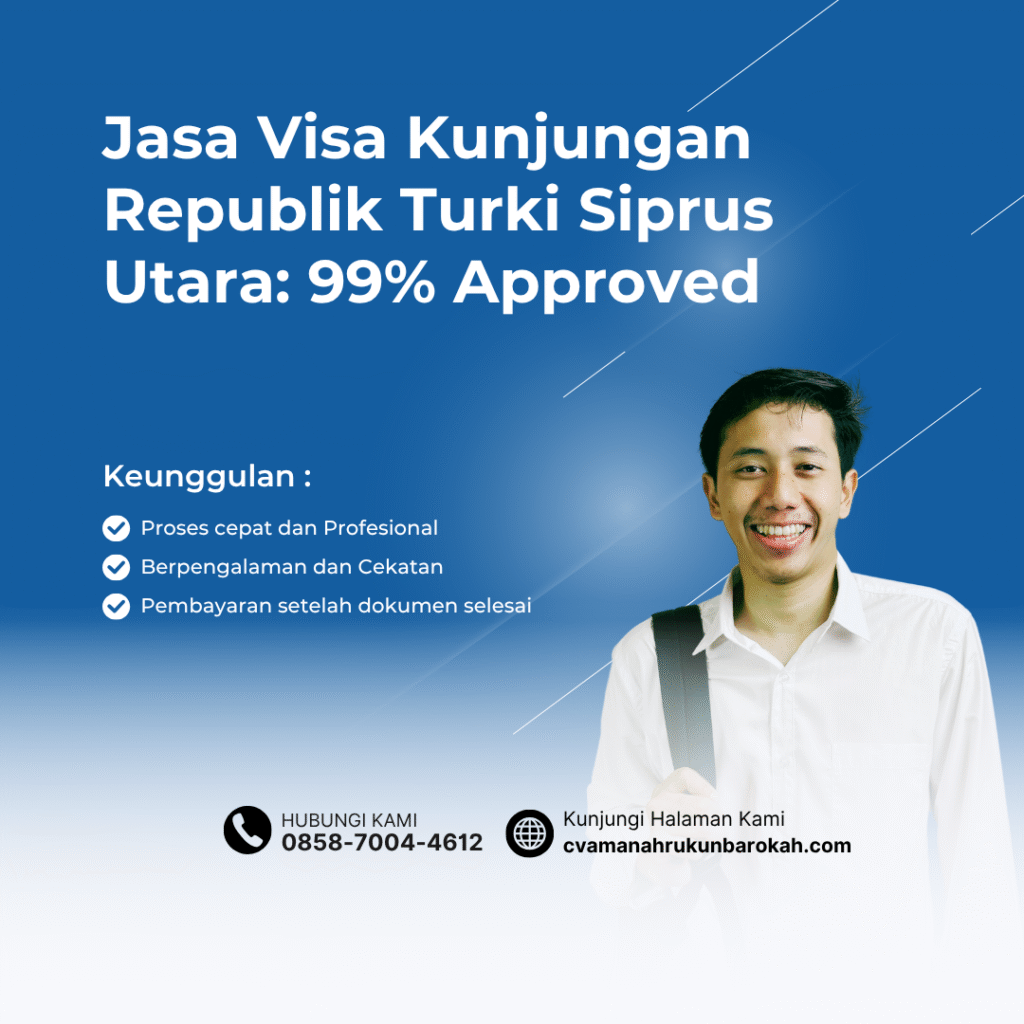 Jasa visa kunjungan republik turki siprus utara 99% approved