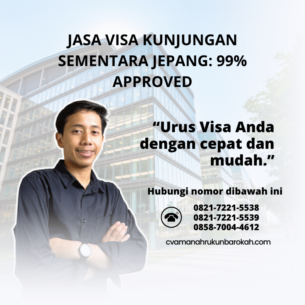 Jasa visa kunjungan sementara jepang 99% approved