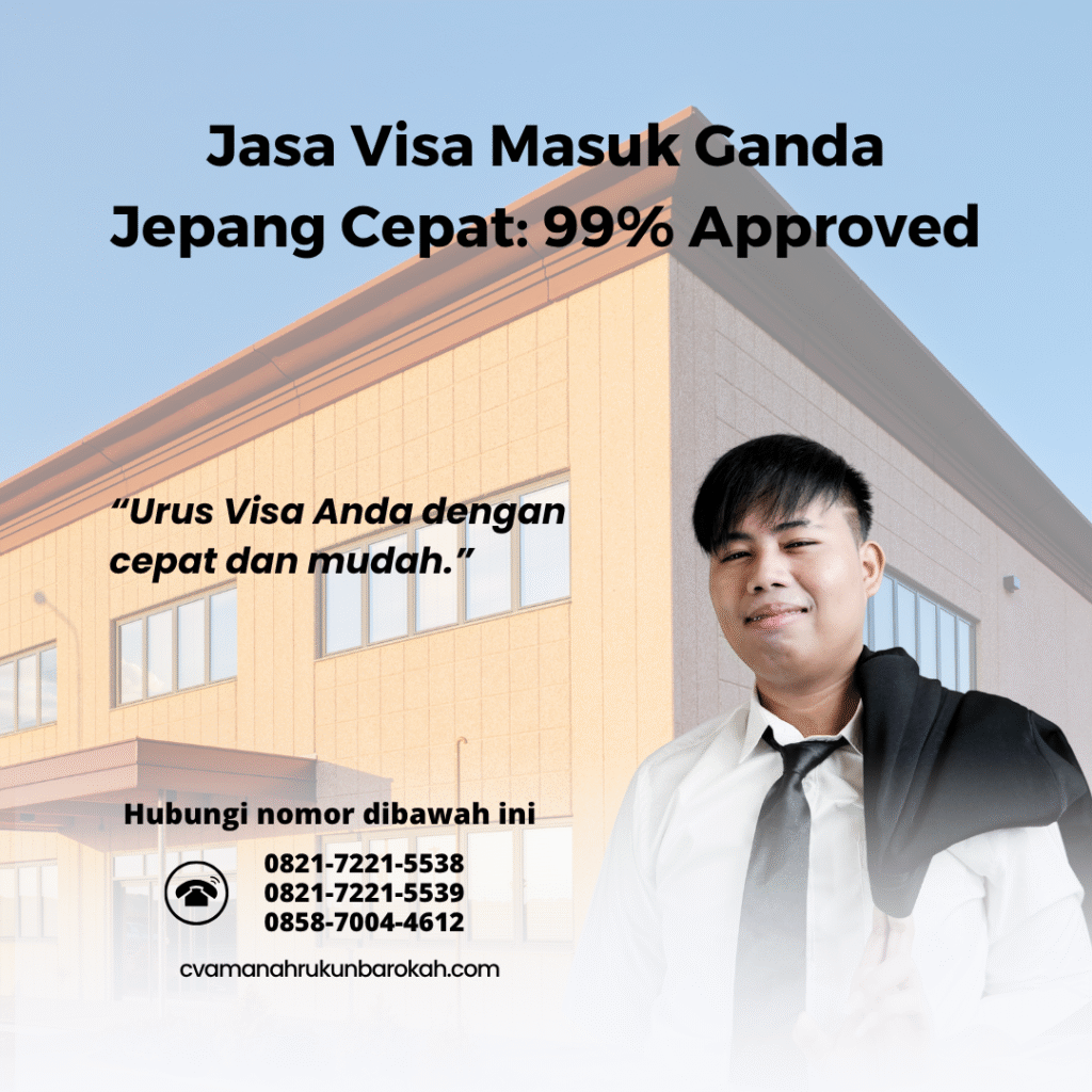 Jasa visa masuk ganda jepang cepat 99% approved