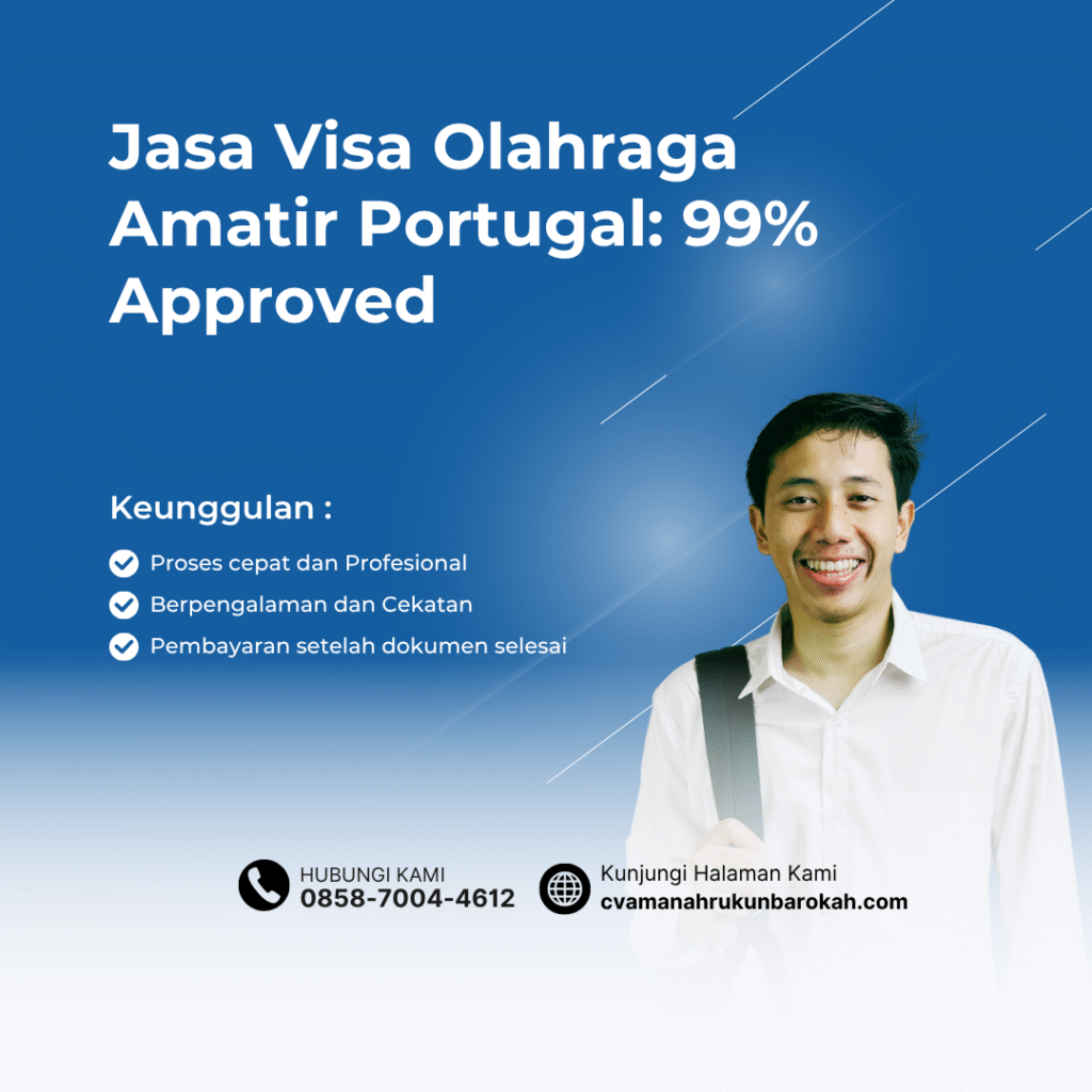 Jasa visa olahraga amatir portugal 99% approved