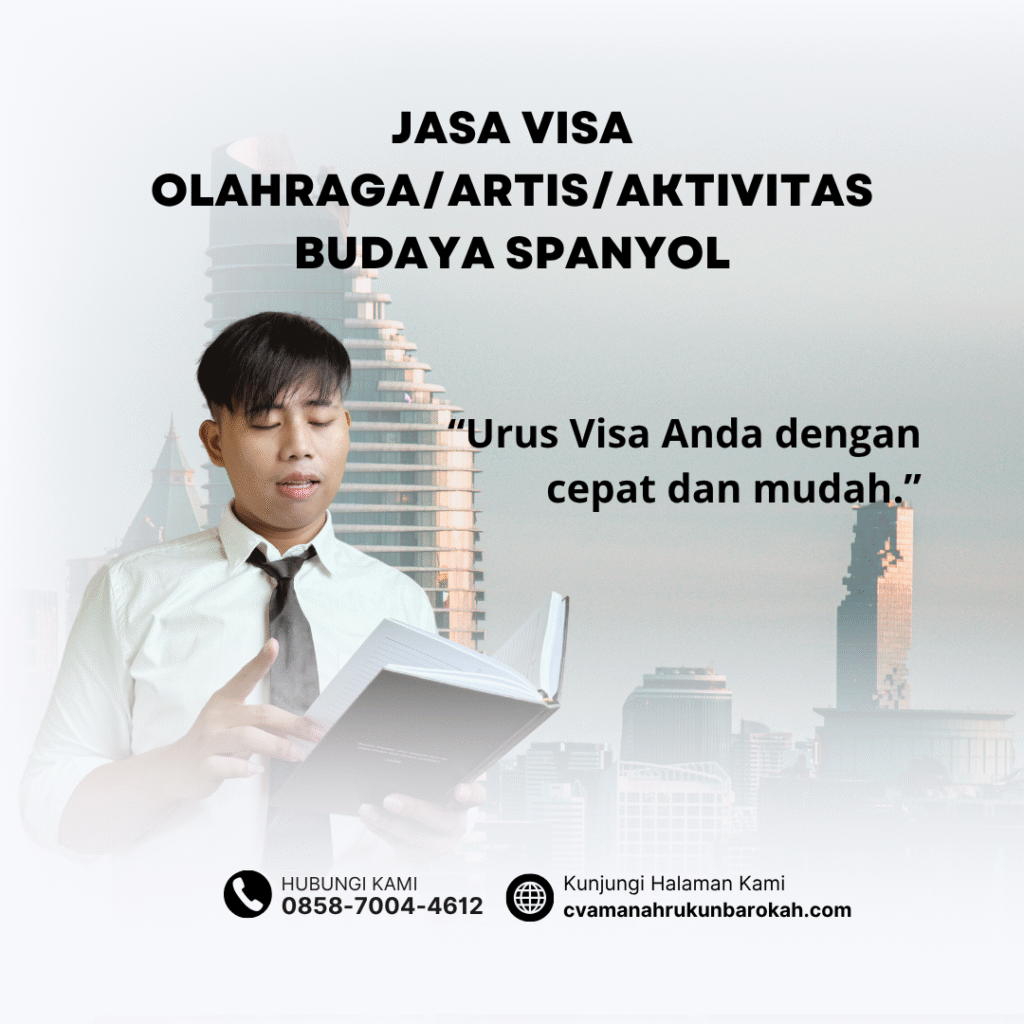 Jasa visa olahragaartisaktivitas budaya spanyol