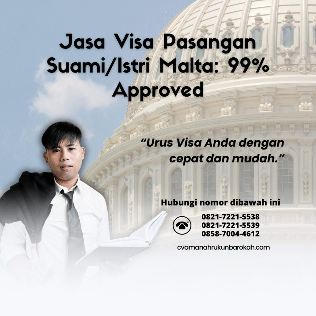 Jasa visa pasangan suamiistri malta 99% approved