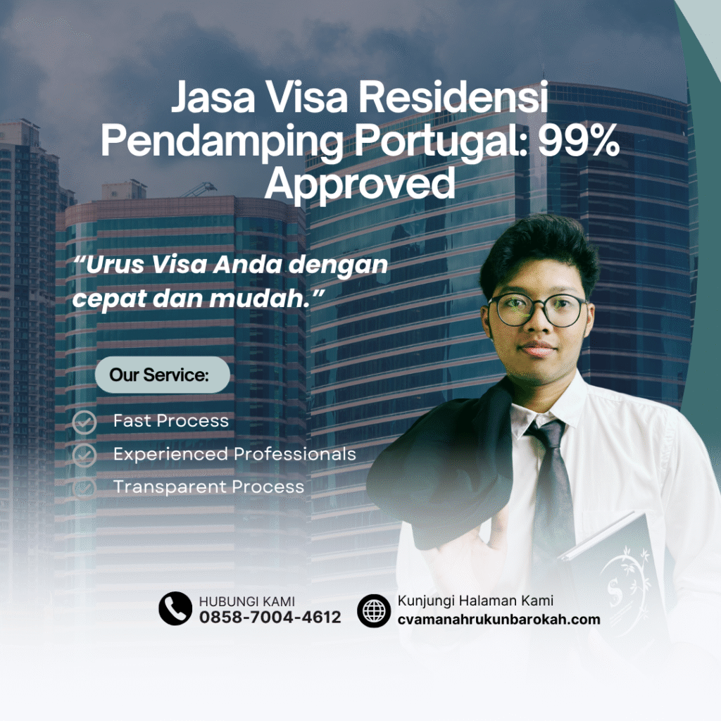 Jasa visa residensi pendamping portugal 99% approved