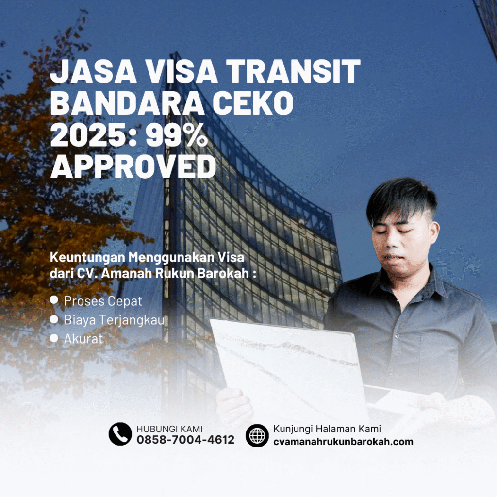 Jasa visa transit bandara ceko 2025 99% approved