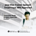 Jasa visa transit spanyol terpercaya 99% approved