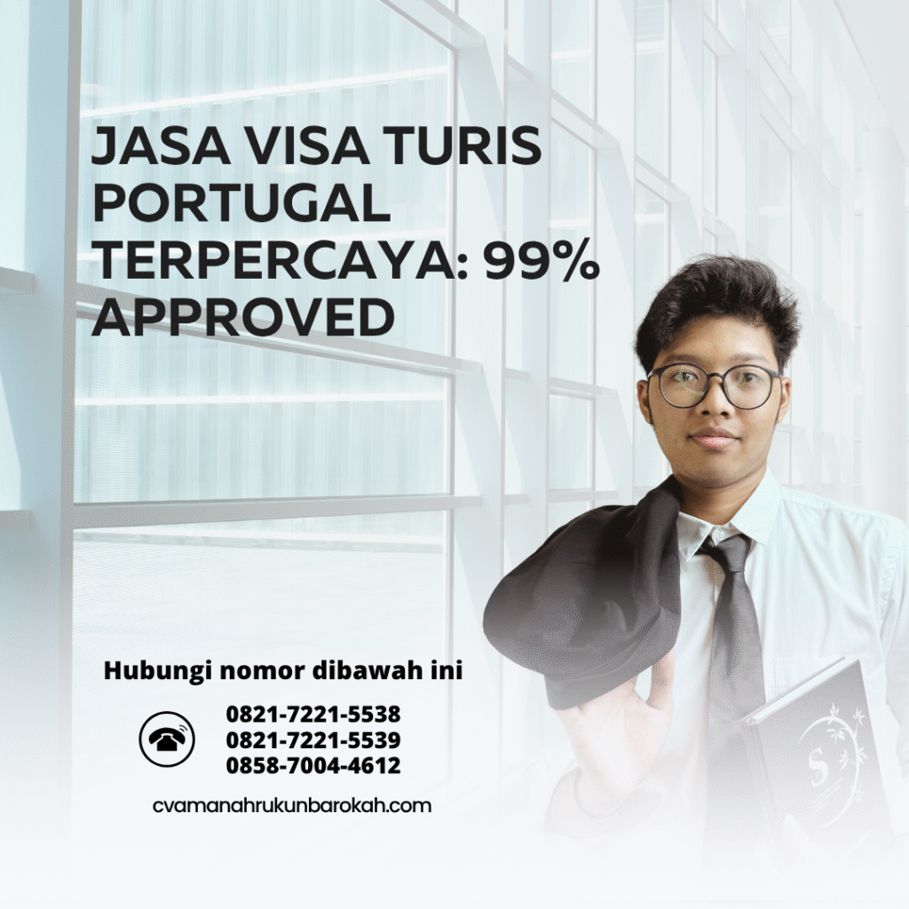 Jasa visa turis portugal terpercaya 99% approved