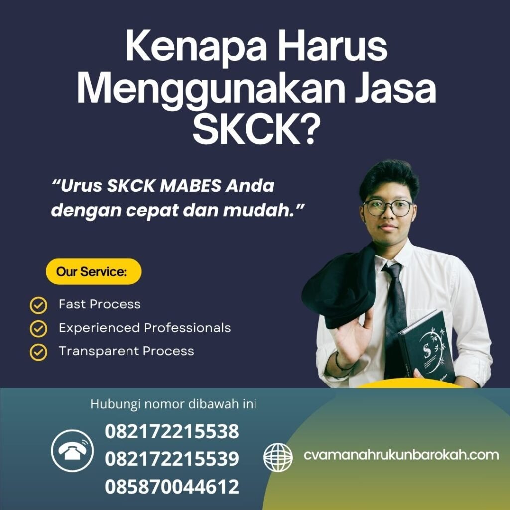 Kenapa harus menggunakan jasa skck