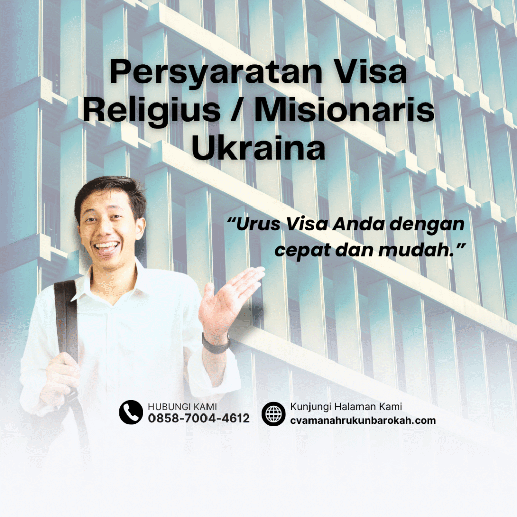 Persyaratan visa religius misionaris ukraina