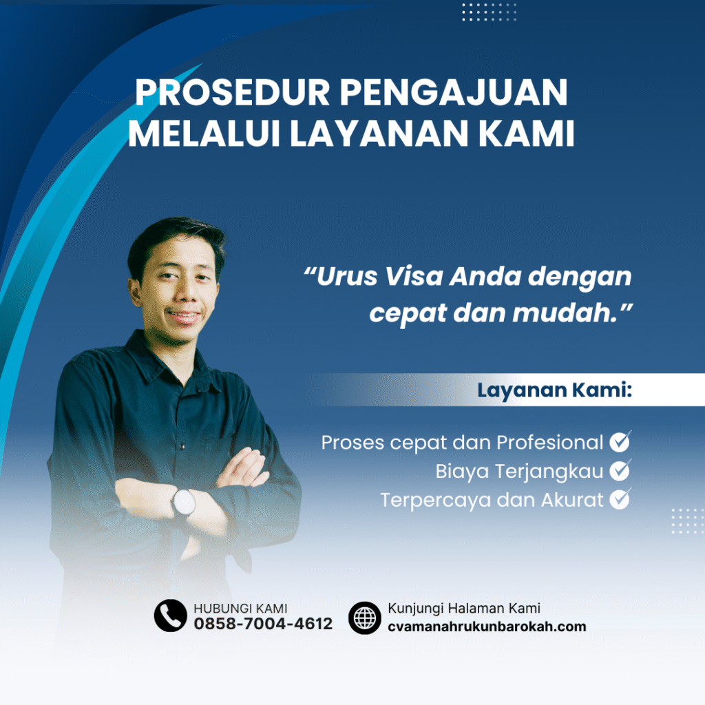 Prosedur pengajuan melalui layanan kami