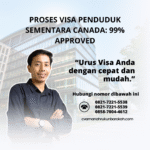 Proses visa penduduk sementara canada 99% approved