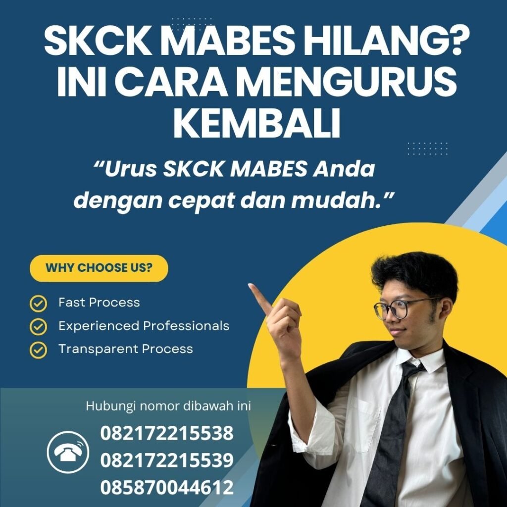 Skck mabes hilang ini cara mengurus kembali