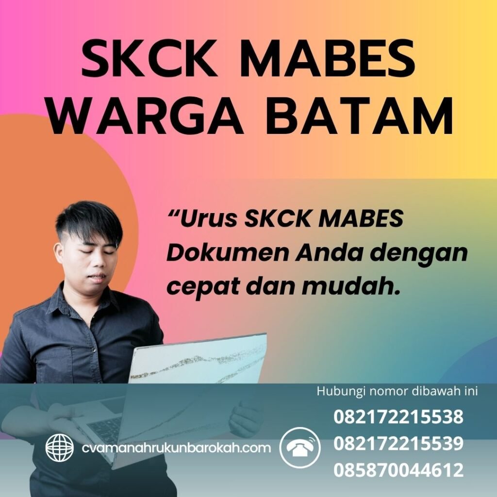 Skck mabes warga batam