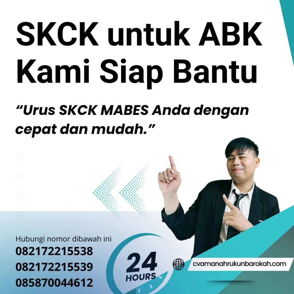 Skck untuk abk kami siap bantu