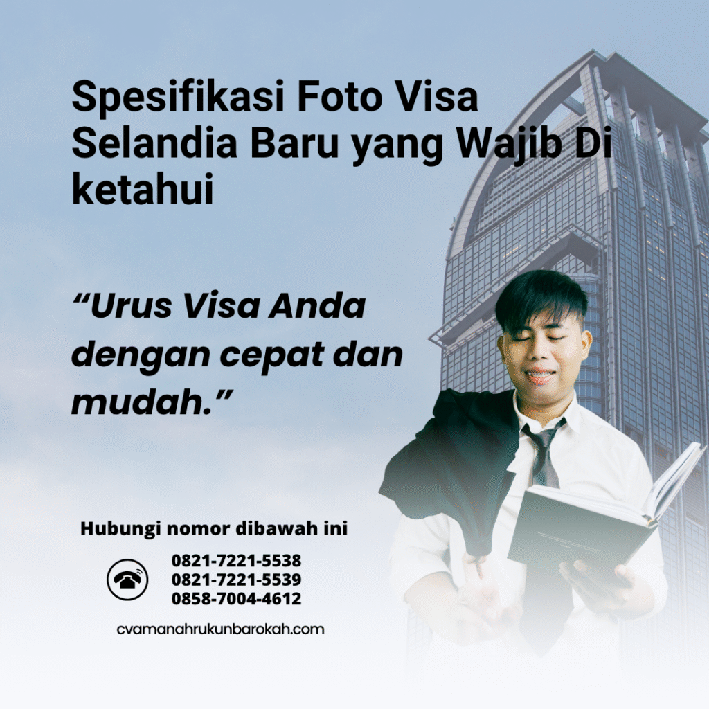 Spesifikasi Foto Visa Selandia Baru yang Wajib Di ketahui Spesifikasi foto visa selandia baru yang wajib di ketahui