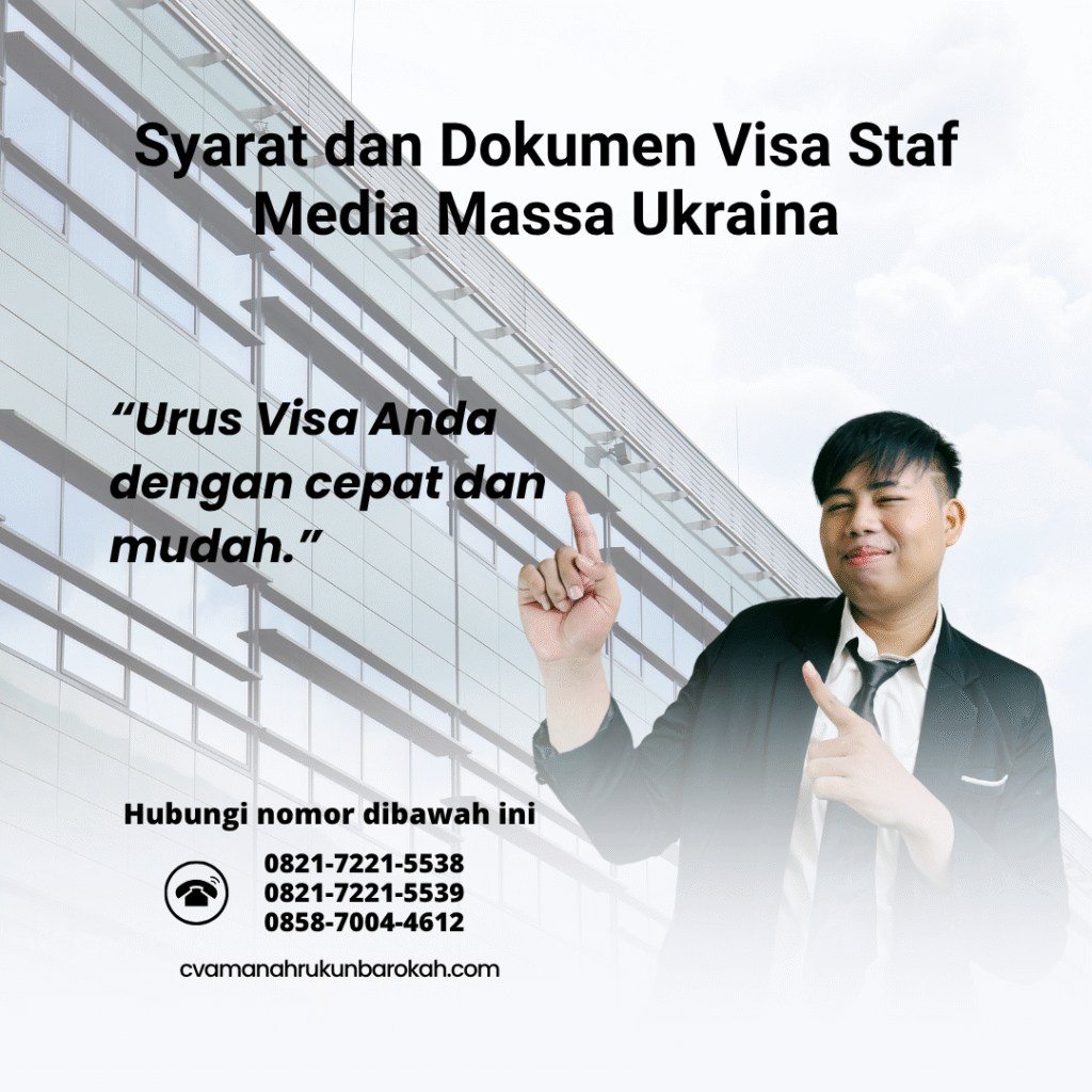 Syarat dan dokumen visa staf media massa ukraina