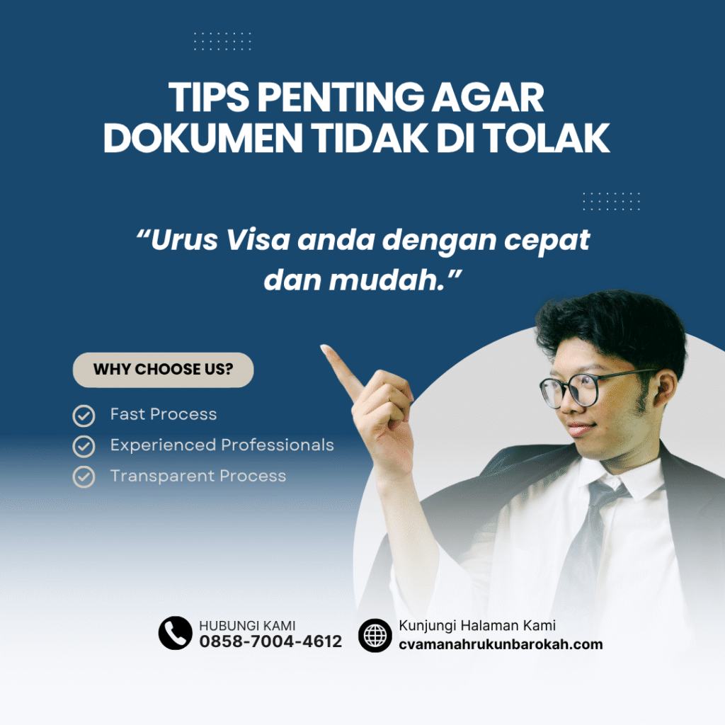 Tips penting agar dokumen tidak di tolak