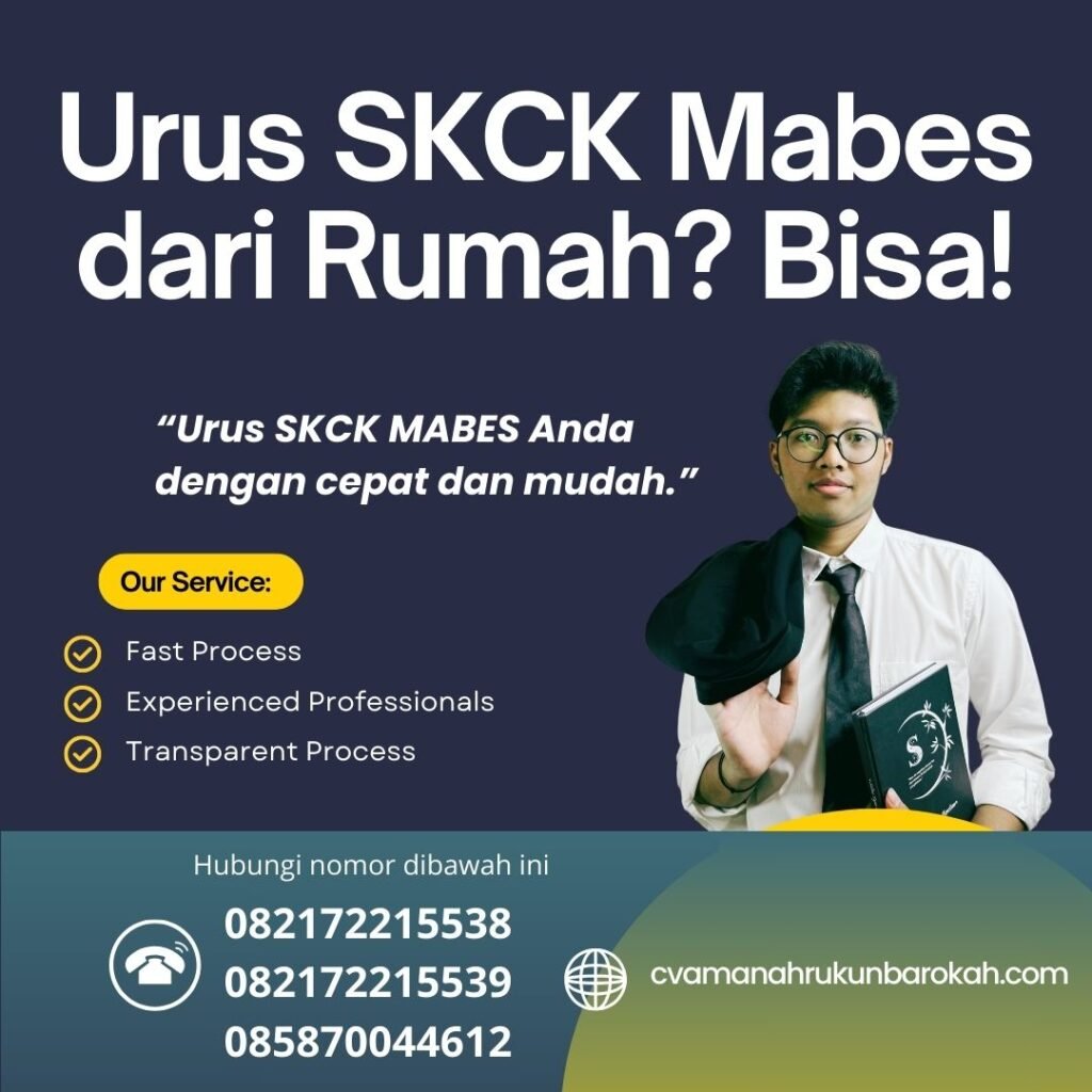 Urus SKCK Mabes dari Rumah Bisa! Urus skck mabes dari rumah bisa!