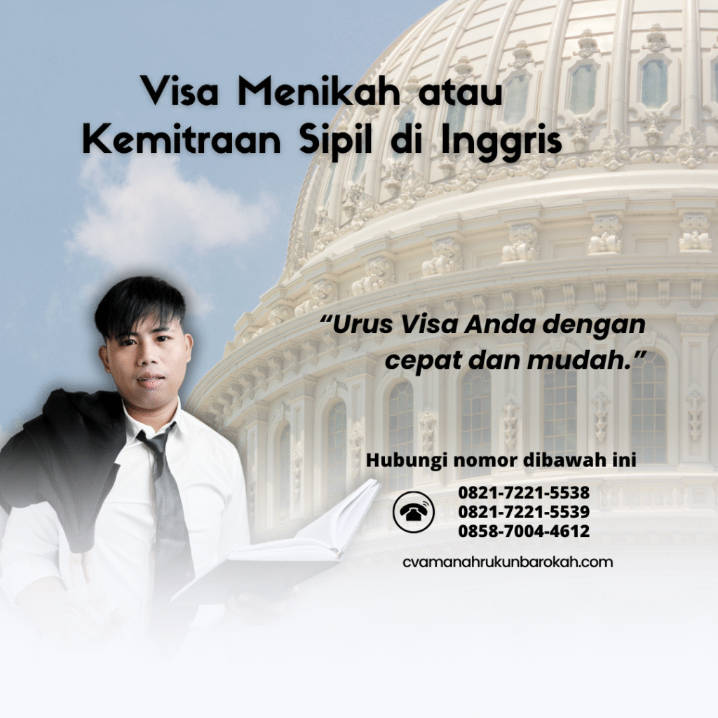 Visa menikah atau kemitraan sipil di inggris