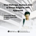 Visa olahraga, budaya, seni & ilmiah bulgaria 99% approved