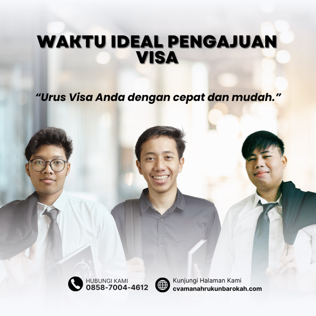 Waktu Ideal Pengajuan Visa (1) Waktu ideal pengajuan visa (1)