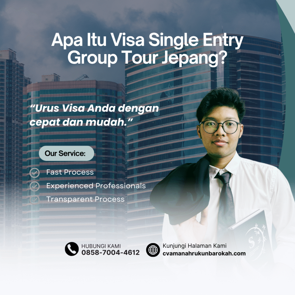 Apa itu visa single entry group tour jepang