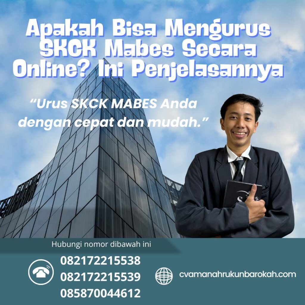 Apakah bisa mengurus skck mabes secara online ini penjelasannya