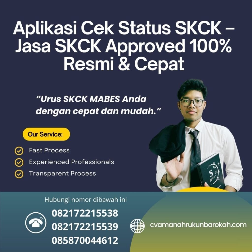 Aplikasi Cek Status SKCK – Jasa SKCK Approved 100% Resmi & Cepat Aplikasi cek status skck – jasa skck approved 100% resmi & cepat