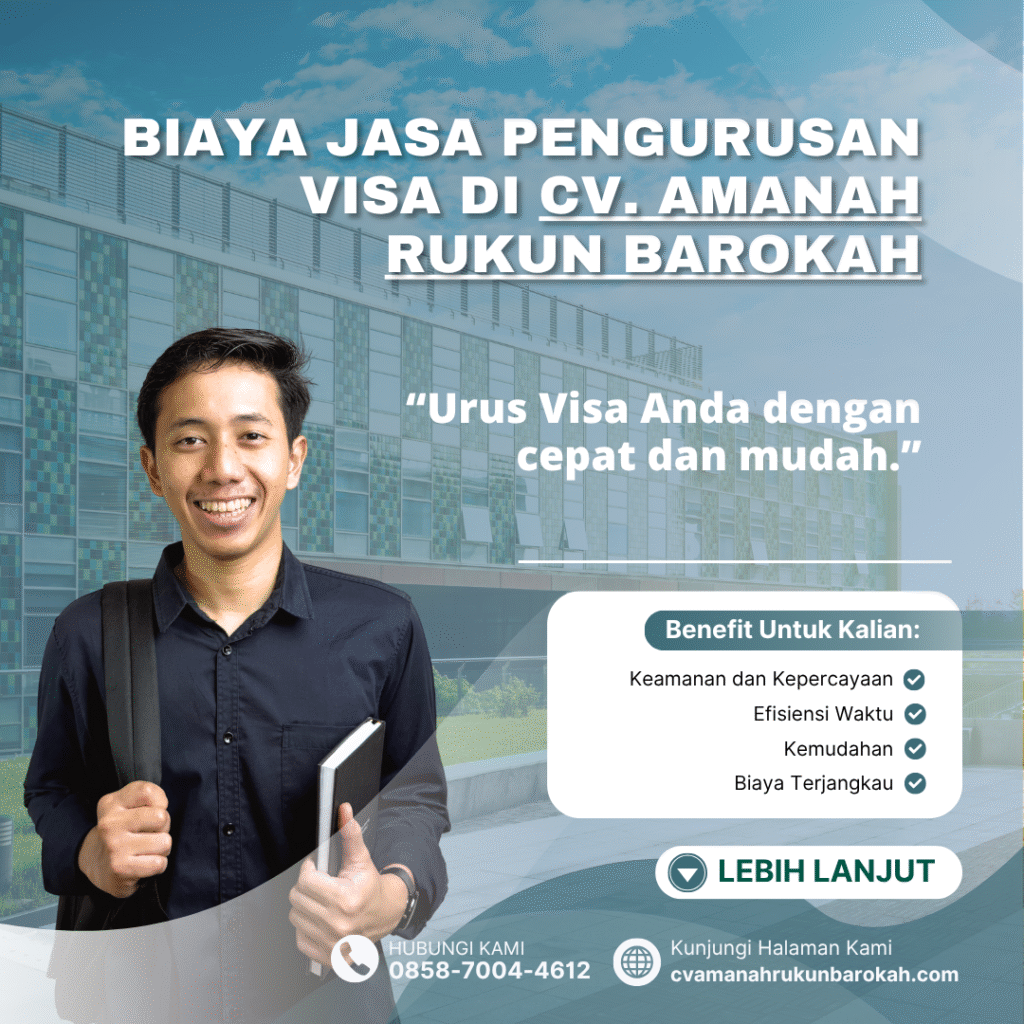 Biaya Jasa Pengurusan Visa di CV. Amanah Rukun Barokah (1) Biaya jasa pengurusan visa di cv. amanah rukun barokah (1)