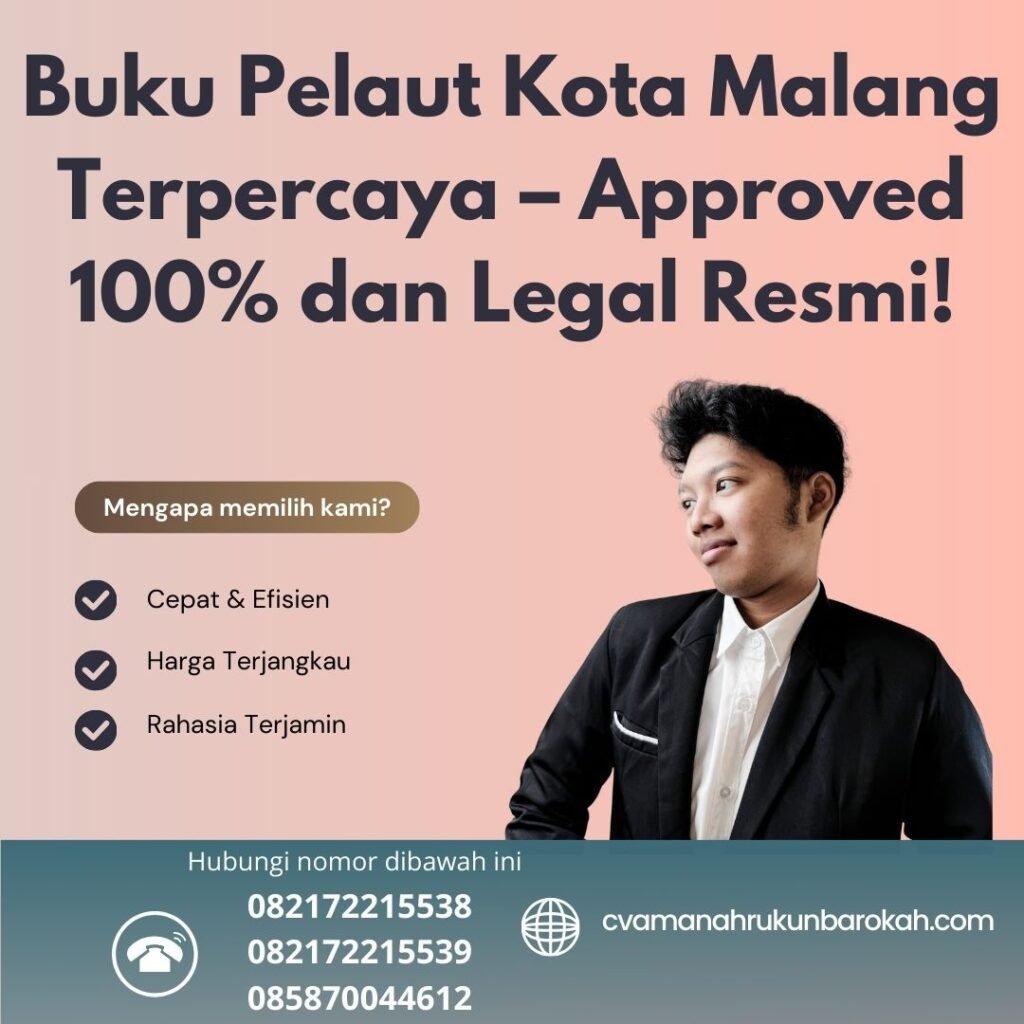 Buku pelaut kota malang terpercaya – approved 100% dan legal resmi!