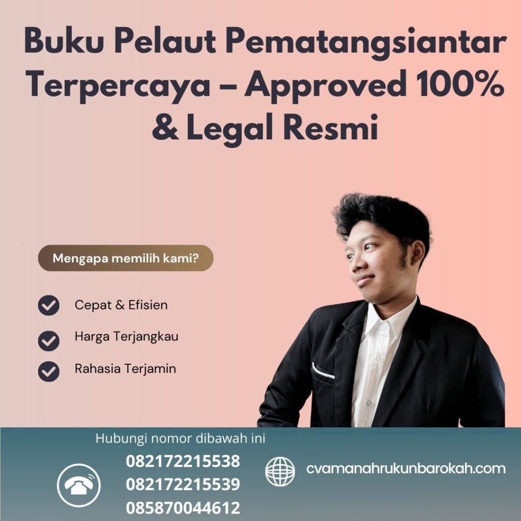 Buku pelaut pematangsiantar terpercaya – approved 100% & legal resmi