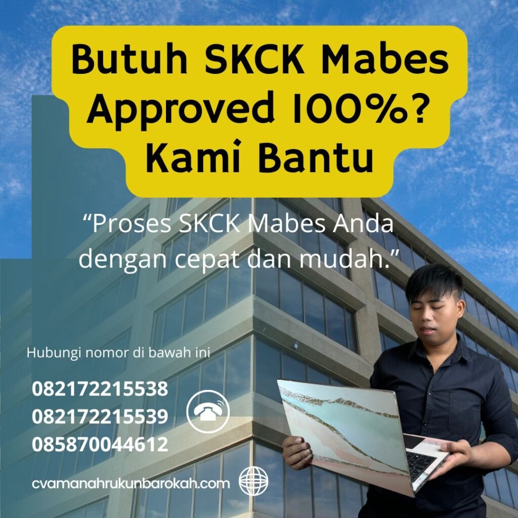 Butuh skck mabes approved 100% kami bantu