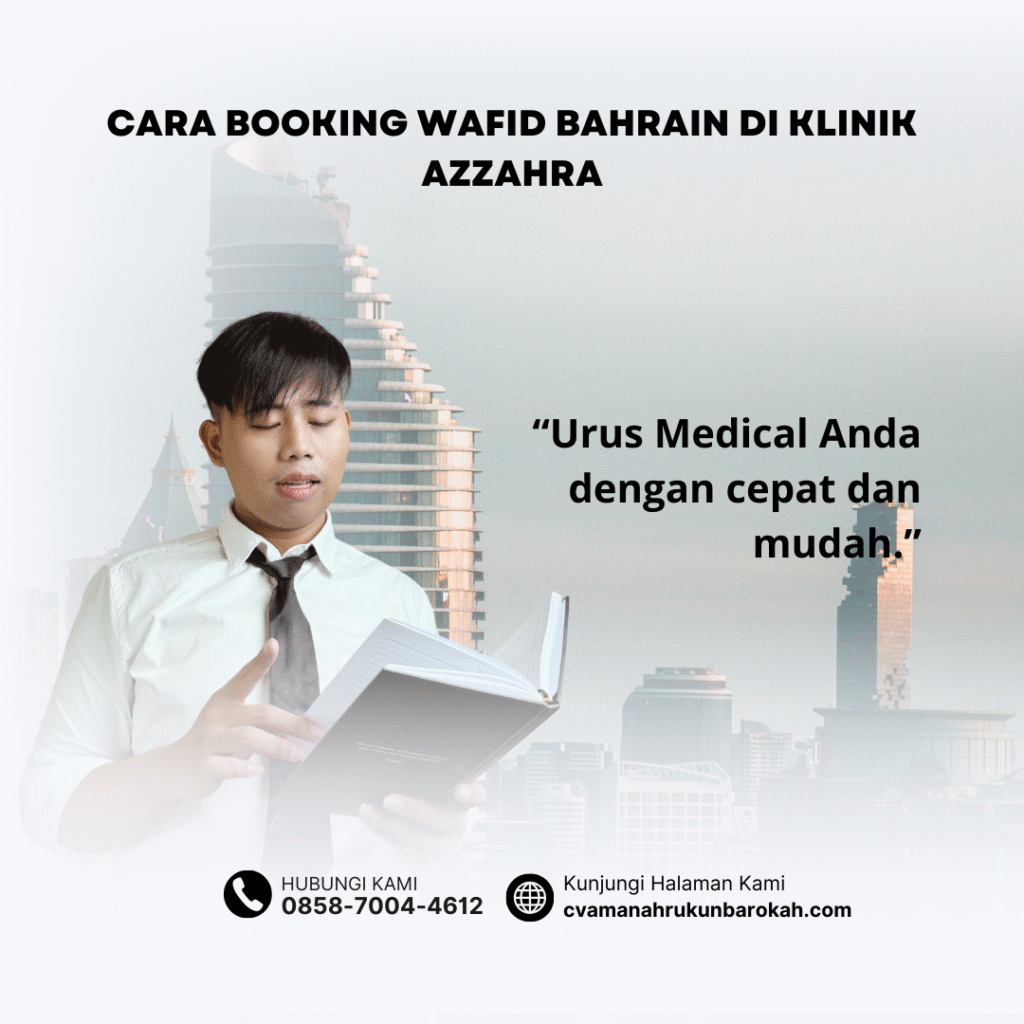 Cara Booking Wafid Bahrain di Klinik Azzahra Cara booking wafid bahrain di klinik azzahra