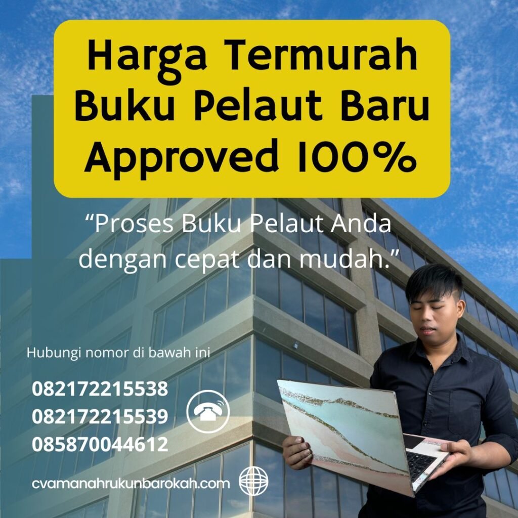 Harga termurah buku pelaut baru approved 100% (1)
