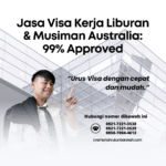 Jasa visa kerja liburan & musiman australia 99% approved