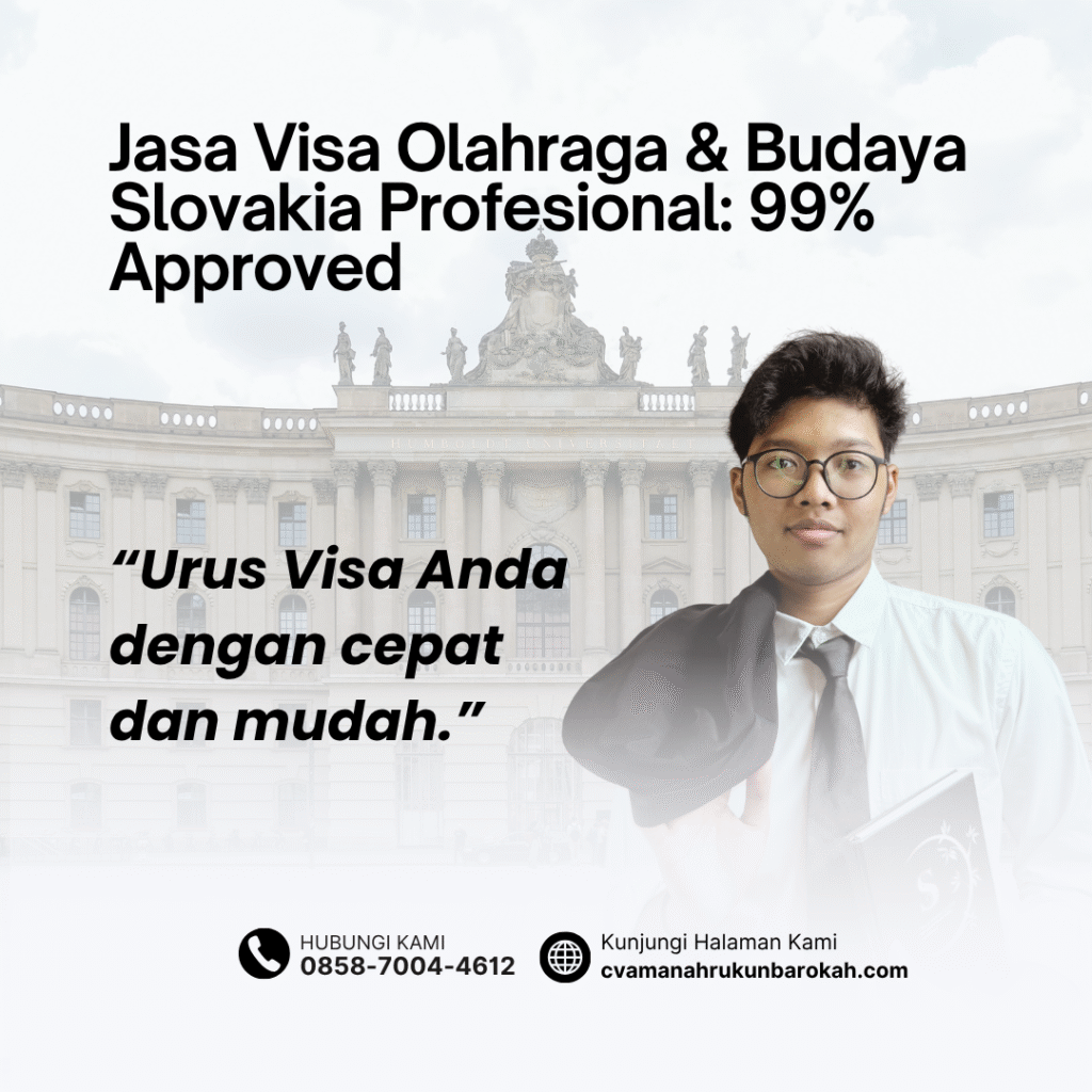 Jasa visa olahraga & budaya slovakia profesional 99% approved